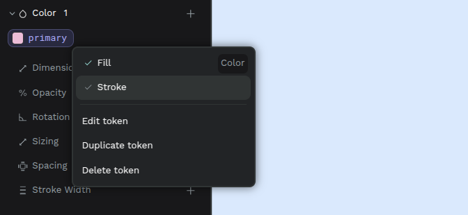 Tokens color